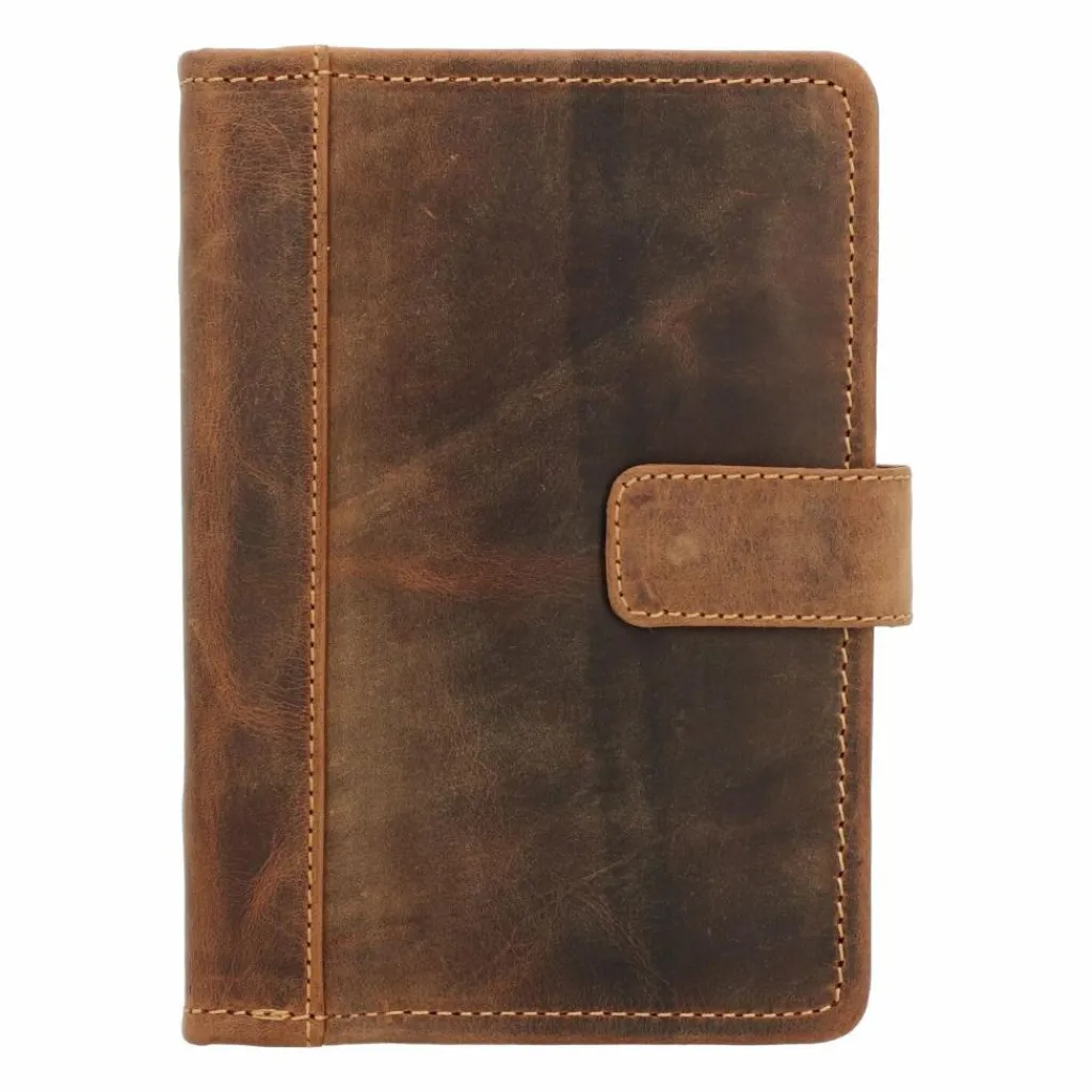 Hot Greenburry Vintage Schreibmappe Leder 19 cm braun