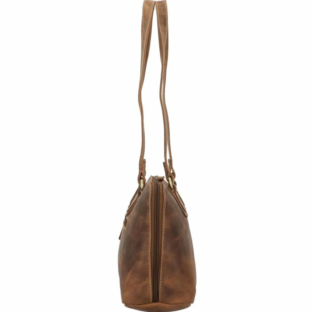 Discount Greenburry Vintage Schultertasche S Leder 37 cm brown