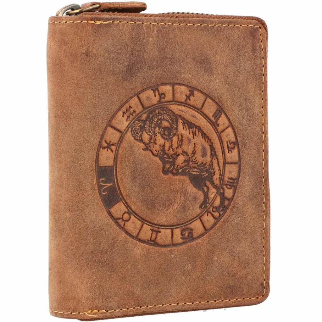 Herren Greenburry Vintage Sternzeichen Geldbörse Leder 10 cm