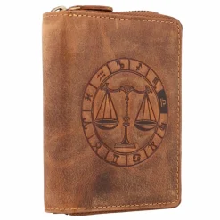 Herren Greenburry Vintage Sternzeichen Geldbörse Leder 10 cm