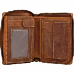 Greenburry Herrengeldbörsen Hochformat<Vintage Sternzeichen Geldbörse Leder 10 cm stier