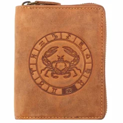 Greenburry Herrengeldbörsen Hochformat<Vintage Sternzeichen Geldbörse Leder 10 cm krebs