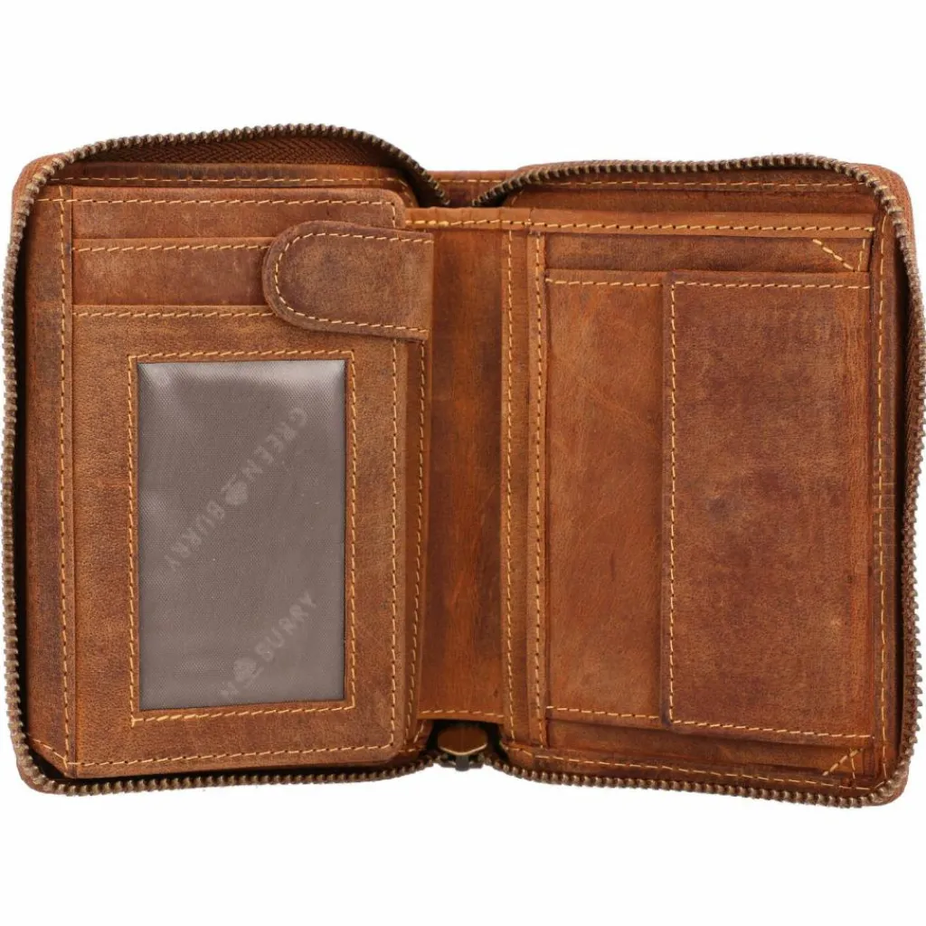 Greenburry Herrengeldbörsen Hochformat<Vintage Sternzeichen Geldbörse Leder 10 cm krebs