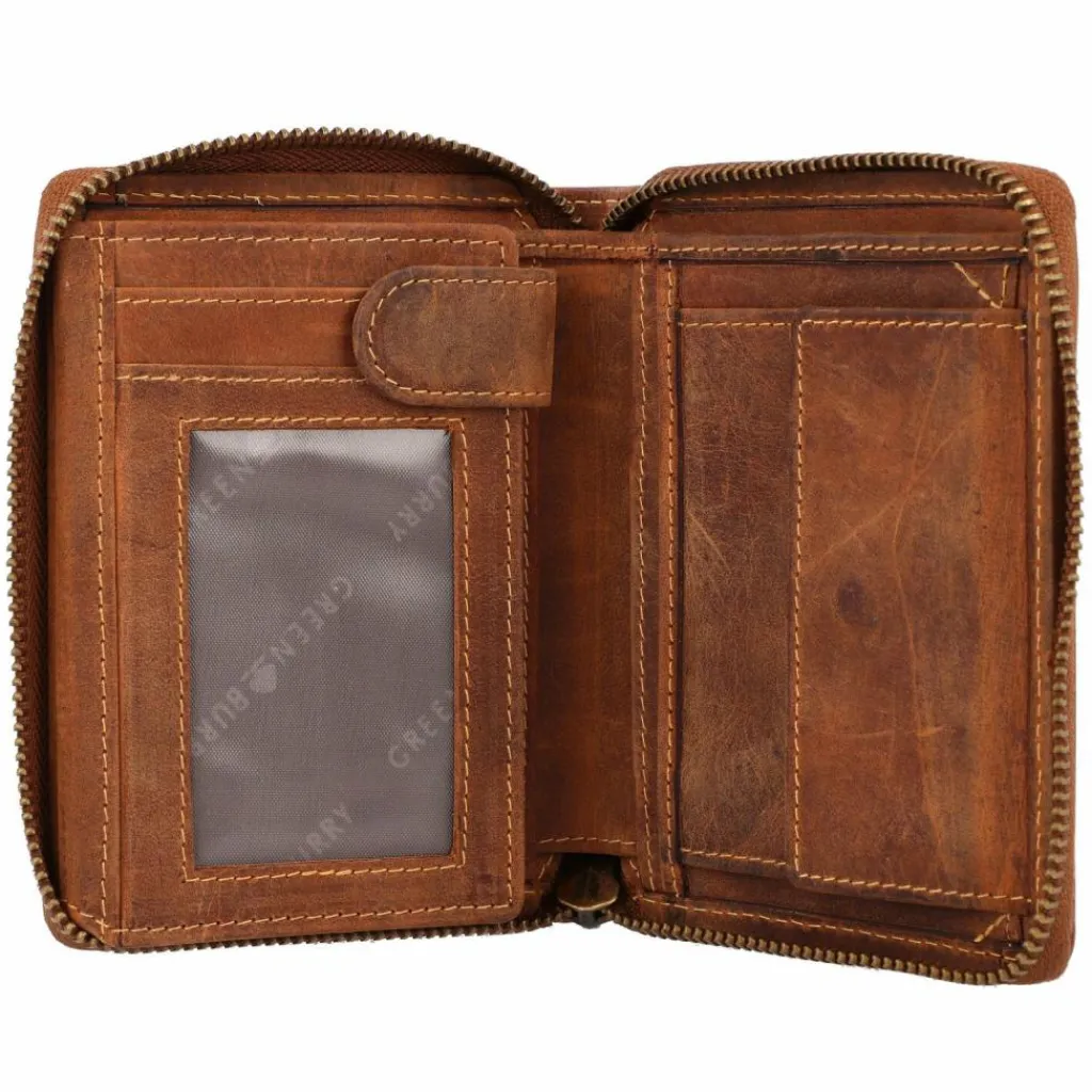 Greenburry Herrengeldbörsen Hochformat<Vintage Sternzeichen Geldbörse Leder 10 cm jungfrau