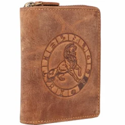 Herren Greenburry Vintage Sternzeichen Geldbörse Leder 10 cm