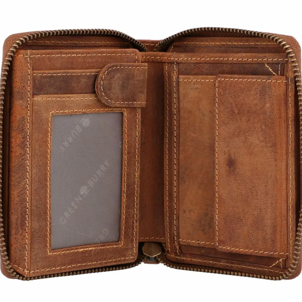 Herren Greenburry Vintage Sternzeichen Geldbörse Leder 10 cm