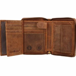 Herren Greenburry Vintage Sternzeichen Geldbörse Leder 10 cm