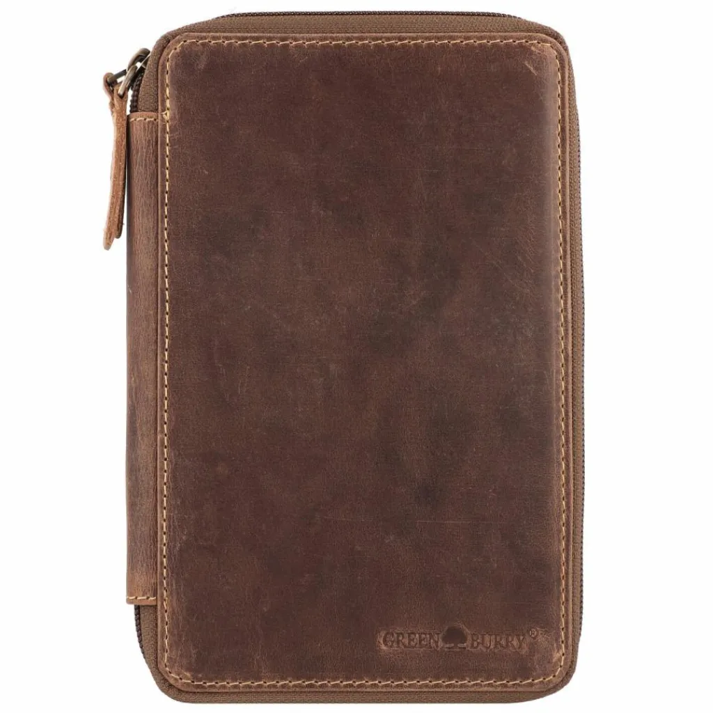 Sale Greenburry Vintage Stifteetui Leder 13 cm brown
