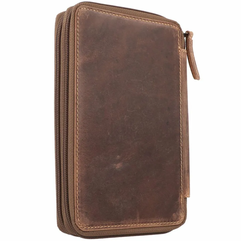 Sale Greenburry Vintage Stifteetui Leder 13 cm brown