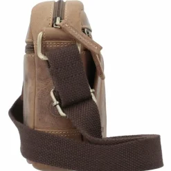 Greenburry Vintage Umhängetasche Leder 13 cm brown
