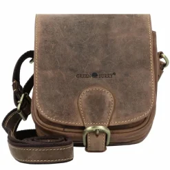 Discount Greenburry Vintage Umhängetasche Leder 16 cm brown