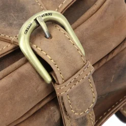 Discount Greenburry Vintage Umhängetasche Leder 16 cm brown