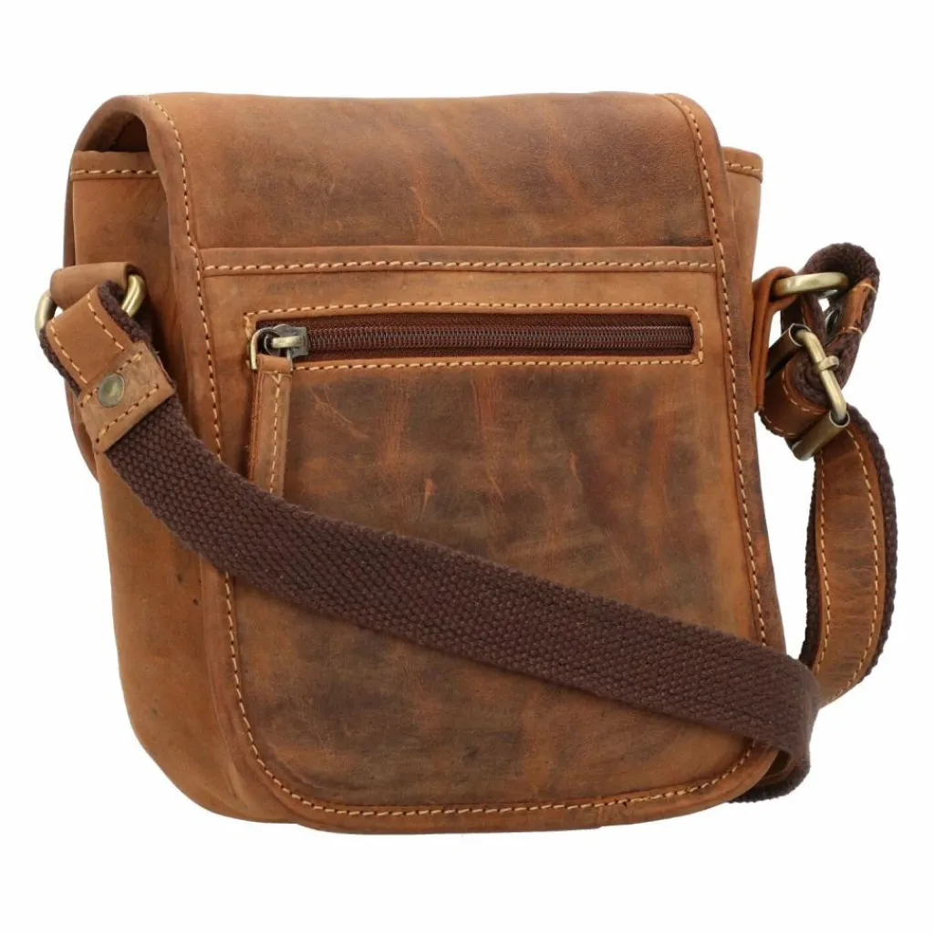 Greenburry Vintage Umhängetasche Leder 21 cm