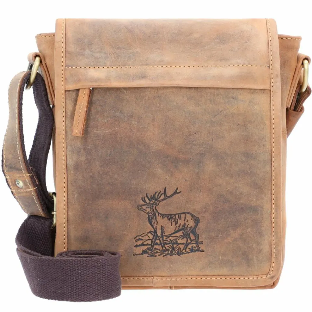 Greenburry Umhängetaschen<Vintage Umhängetasche Leder 20 cm brown
