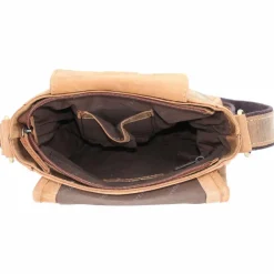 Greenburry Umhängetaschen<Vintage Umhängetasche Leder 20 cm brown