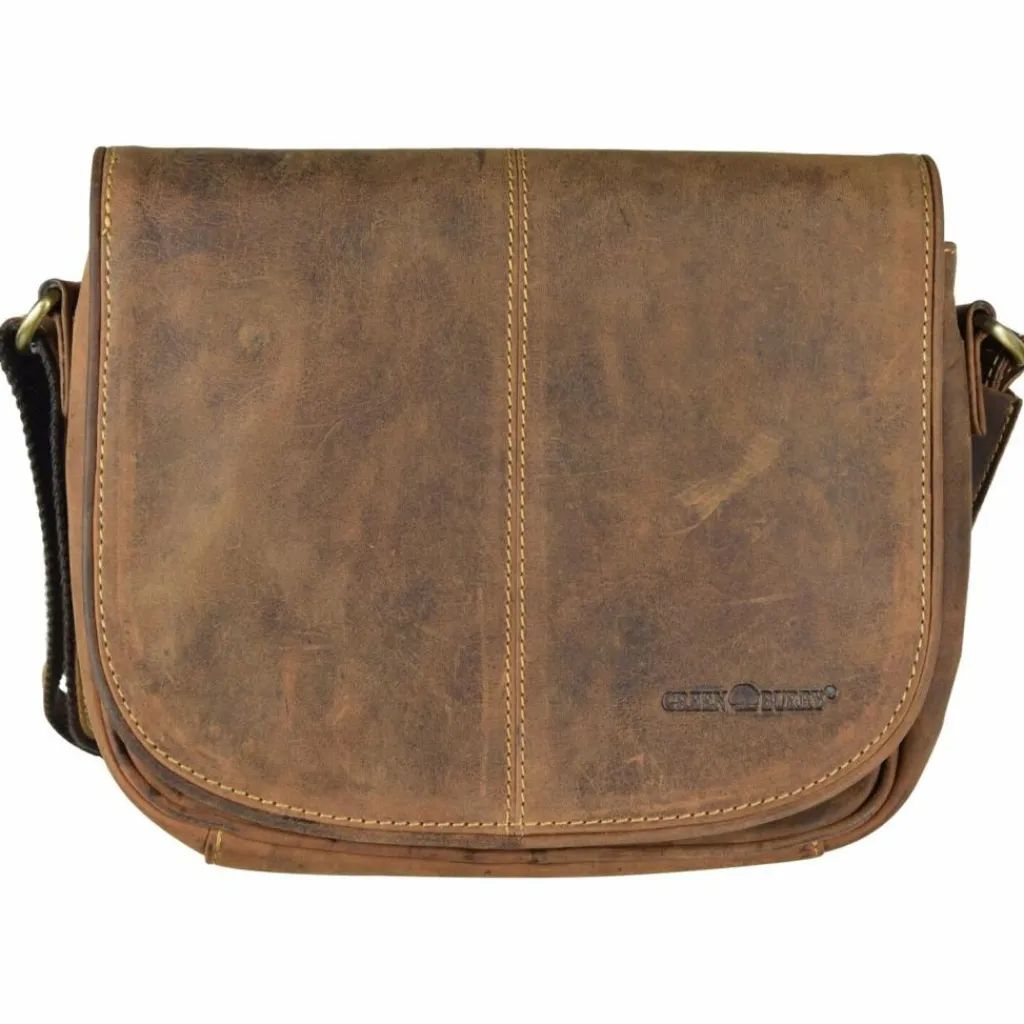 Greenburry Umhängetaschen<Vintage Umhängetasche Leder 28 cm braun
