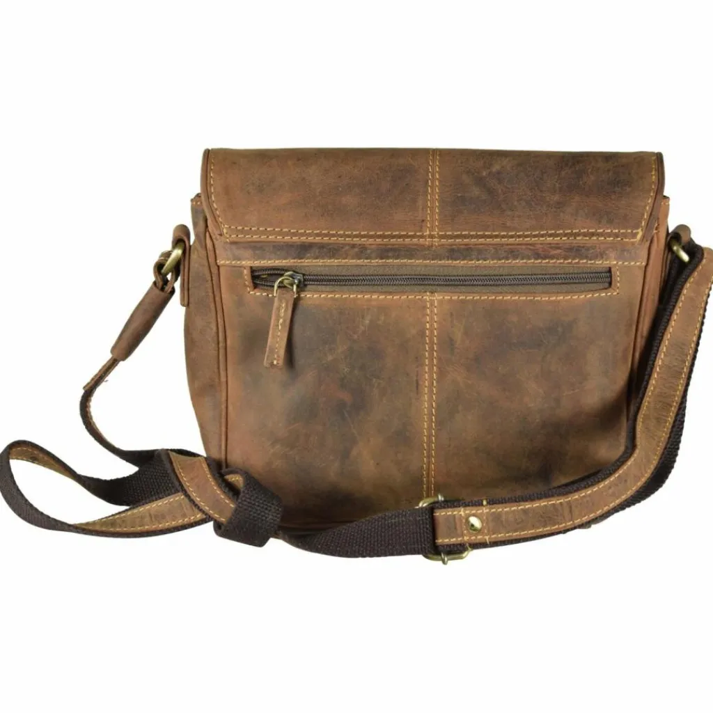 Greenburry Umhängetaschen<Vintage Umhängetasche Leder 28 cm braun
