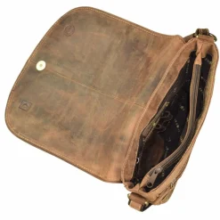 Greenburry Umhängetaschen<Vintage Umhängetasche Leder 28 cm braun