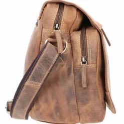 Best Greenburry Vintage Umhängetasche Leder 30 cm brown