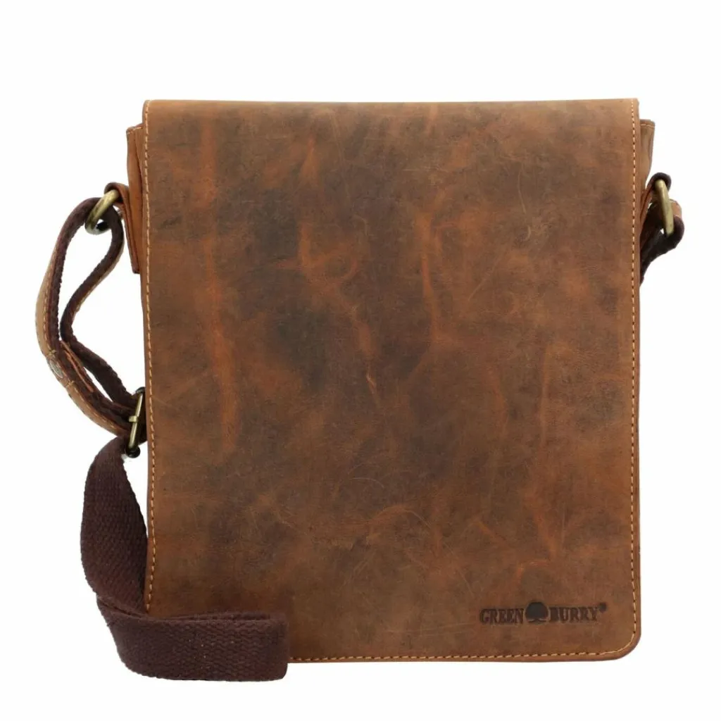 Online Greenburry Vintage Umhängetasche Leder 23 cm braun