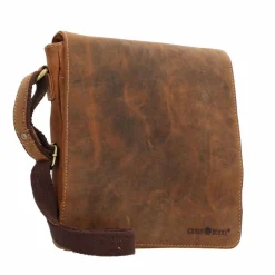 Online Greenburry Vintage Umhängetasche Leder 23 cm braun