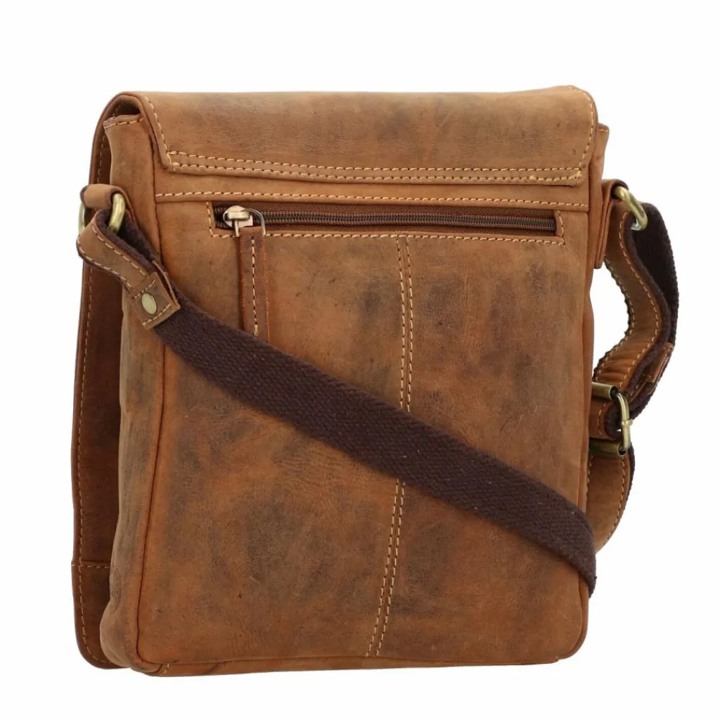 Online Greenburry Vintage Umhängetasche Leder 23 cm braun