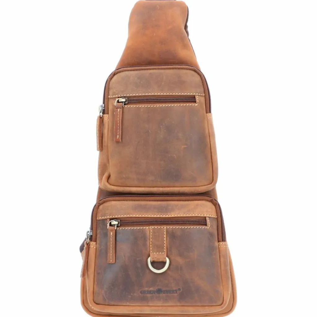 Greenburry Umhängetaschen<Vintage Umhängetasche Leder 20 cm brown