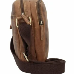 Discount Greenburry Vintage Umhängetasche Leder 20 cm brown