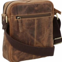 Discount Greenburry Vintage Umhängetasche Leder 20 cm brown