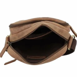 Discount Greenburry Vintage Umhängetasche Leder 20 cm brown