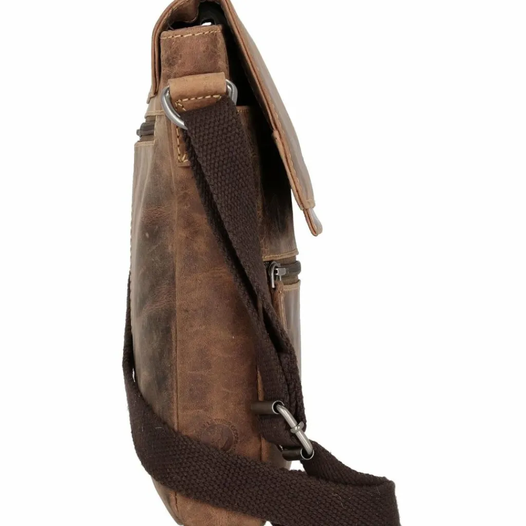 Greenburry Umhängetaschen<Vintage Umhängetasche Leder 22 cm brown