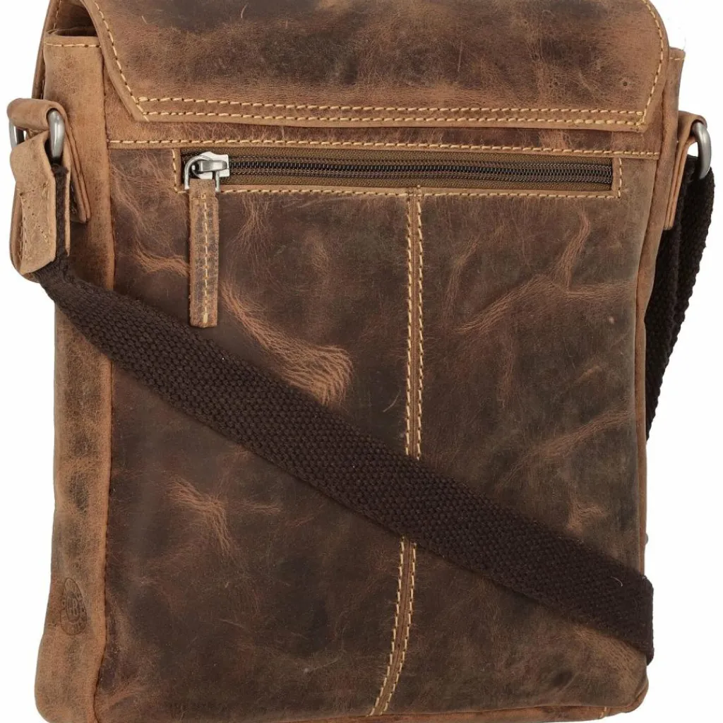 Greenburry Umhängetaschen<Vintage Umhängetasche Leder 22 cm brown