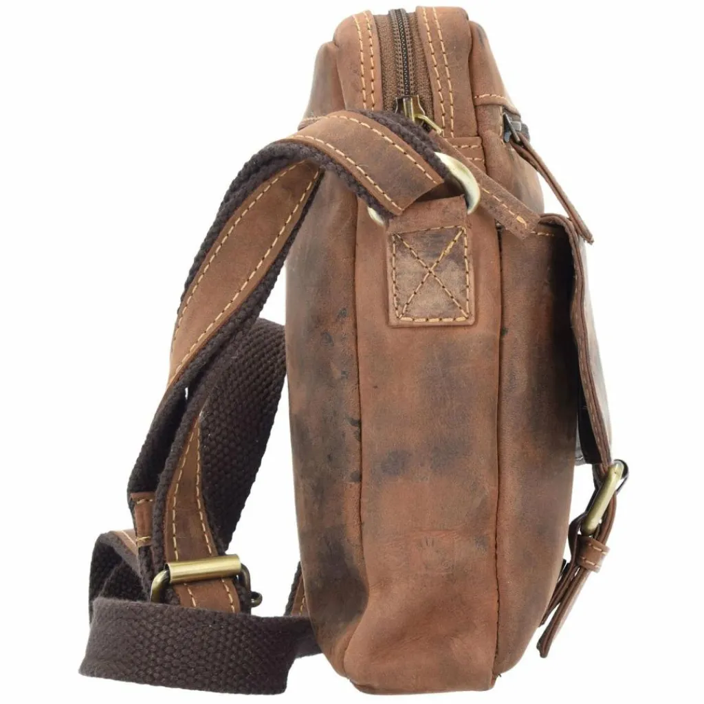Greenburry Umhängetaschen<Vintage Umhängetasche Leder 20 cm brown