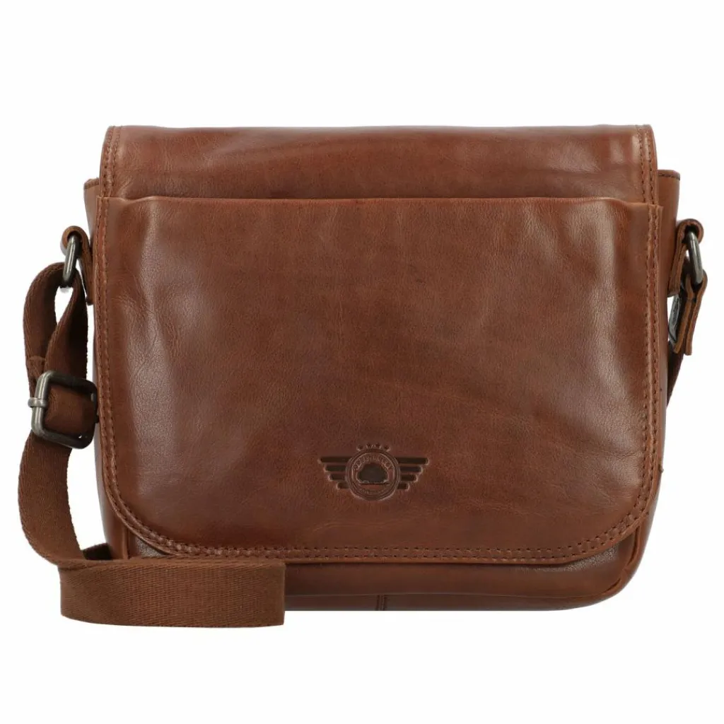 Greenburry Vintage Umhängetasche Leder 26 cm natur