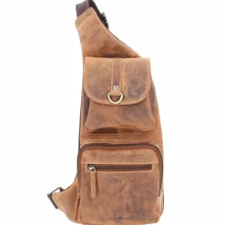 Greenburry Umhängetaschen<Vintage Umhängetasche Leder 26 cm brown