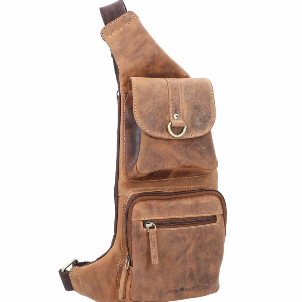 Greenburry Umhängetaschen<Vintage Umhängetasche Leder 26 cm brown