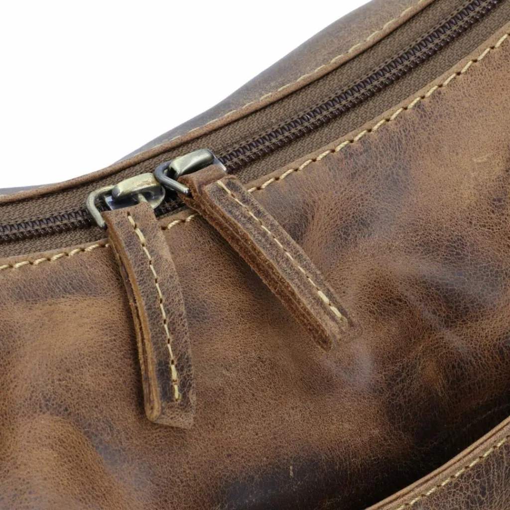 Greenburry Umhängetaschen<Vintage Umhängetasche Leder 30 cm brown