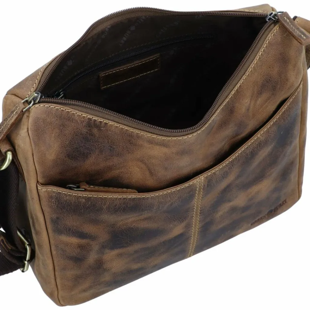 Greenburry Umhängetaschen<Vintage Umhängetasche Leder 30 cm brown