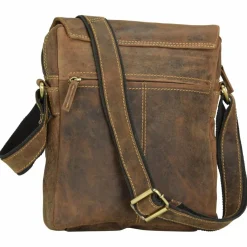 Greenburry Vintage Umhängetasche I Leder 17 cm brown