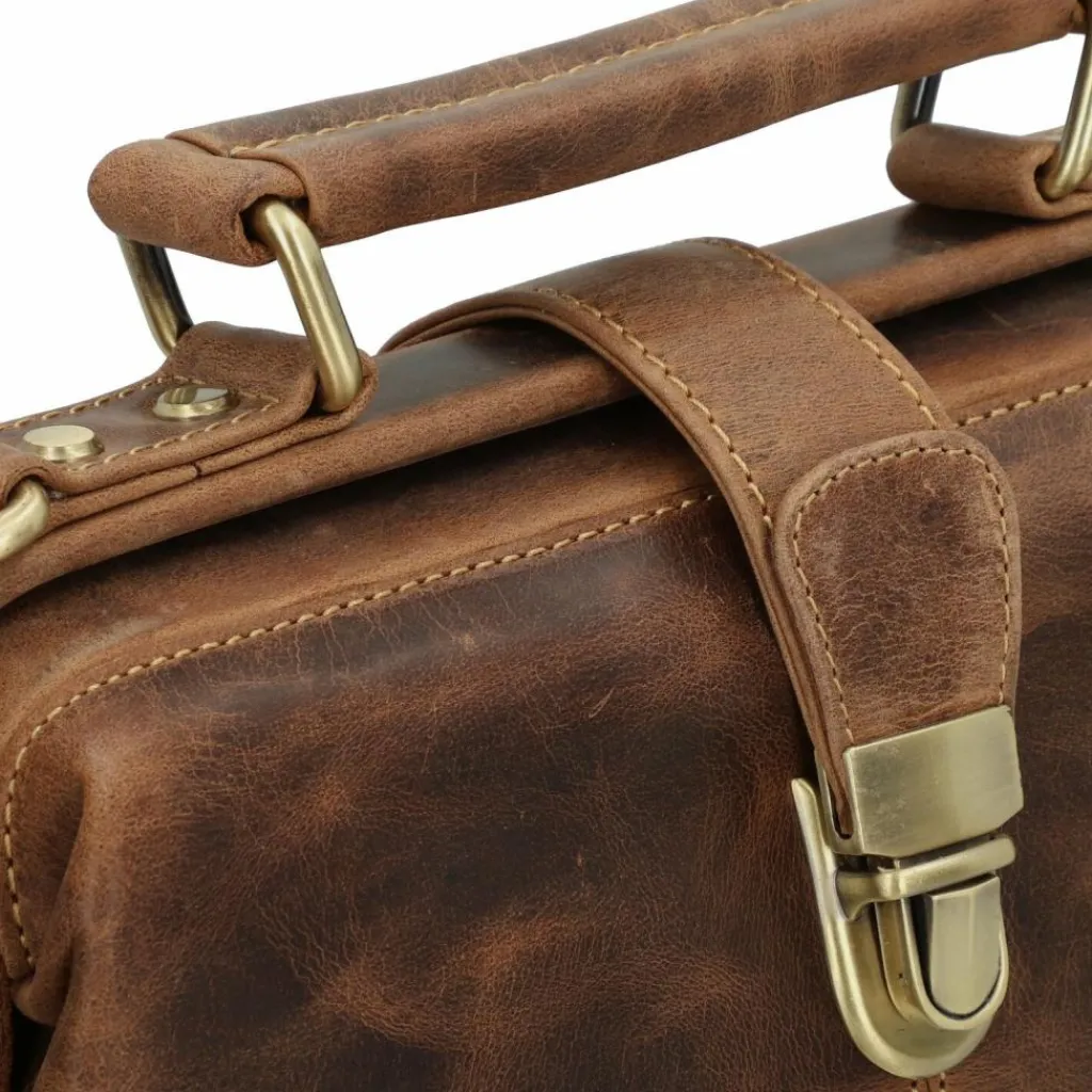 Greenburry Umhängetaschen<Vintage Umhängetasche Leder 24 cm brown