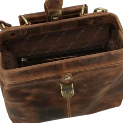 Greenburry Umhängetaschen<Vintage Umhängetasche Leder 24 cm brown