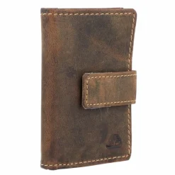 Greenburry Visitenkartenetuis<Vintage Visitenkartenetui RFID Leder 7 cm brown