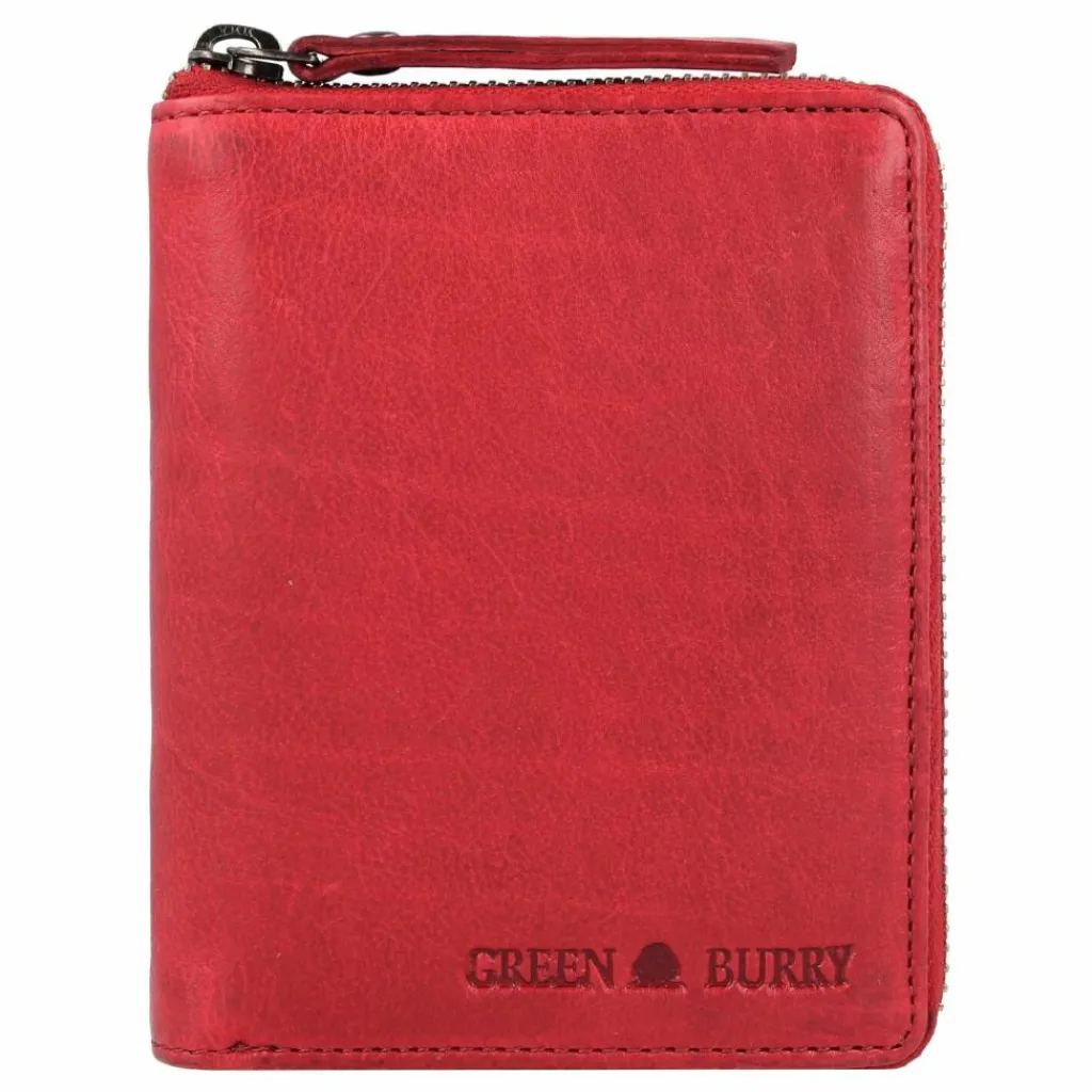 Herren Greenburry Vintage Washed Geldbörse Leder 10 cm