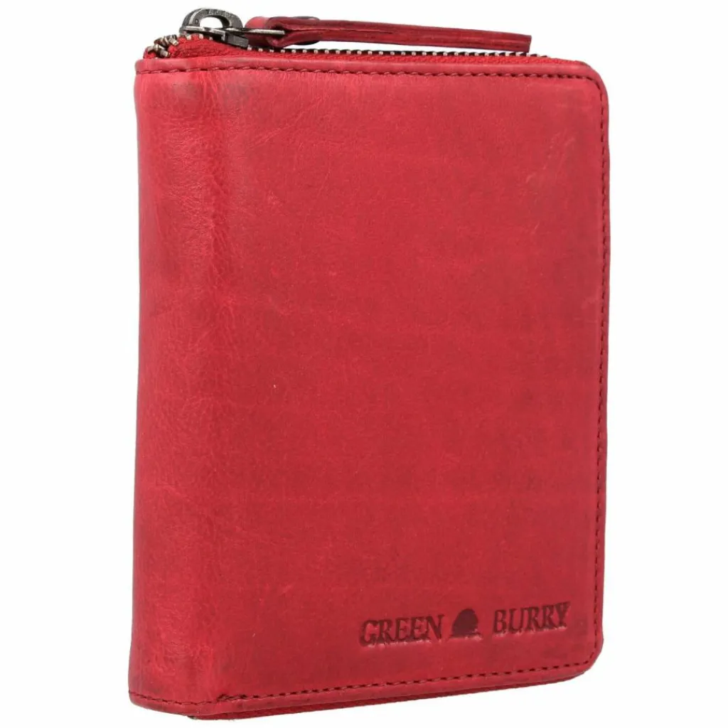 Herren Greenburry Vintage Washed Geldbörse Leder 10 cm