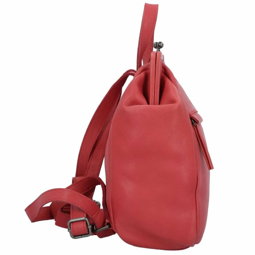 Greenburry Lederrucksäcke|City Rucksäcke<Vintage washed City Rucksack Leder 27 cm bloodred