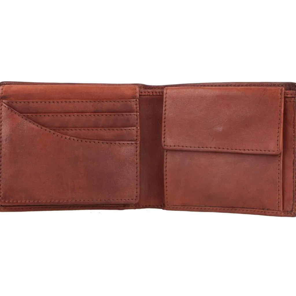 Greenburry Herrengeldbörsen Querformat<Vintage Washed Geldbörse Leder 13 cm chestnut