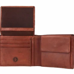 Greenburry Herrengeldbörsen Querformat<Vintage Washed Geldbörse Leder 13 cm chestnut