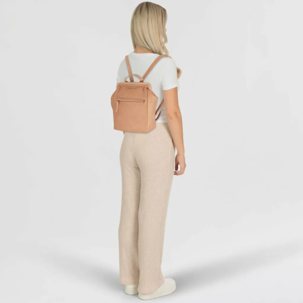 Greenburry Lederrucksäcke|City Rucksäcke<Vintage washed City Rucksack Leder 27 cm taupe