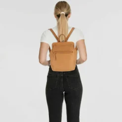 Greenburry Lederrucksäcke|City Rucksäcke<Vintage washed City Rucksack Leder 27 cm cognac