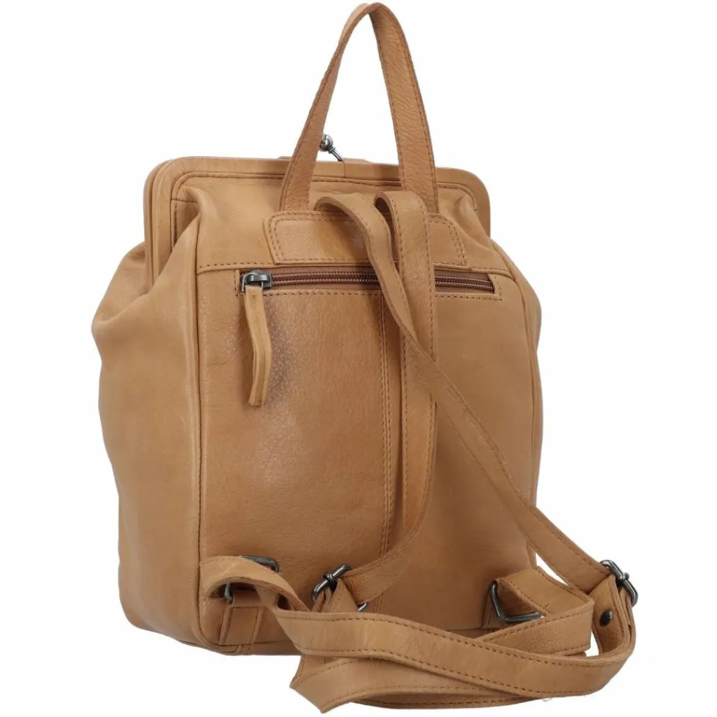 Greenburry Lederrucksäcke|City Rucksäcke<Vintage washed City Rucksack Leder 27 cm cognac